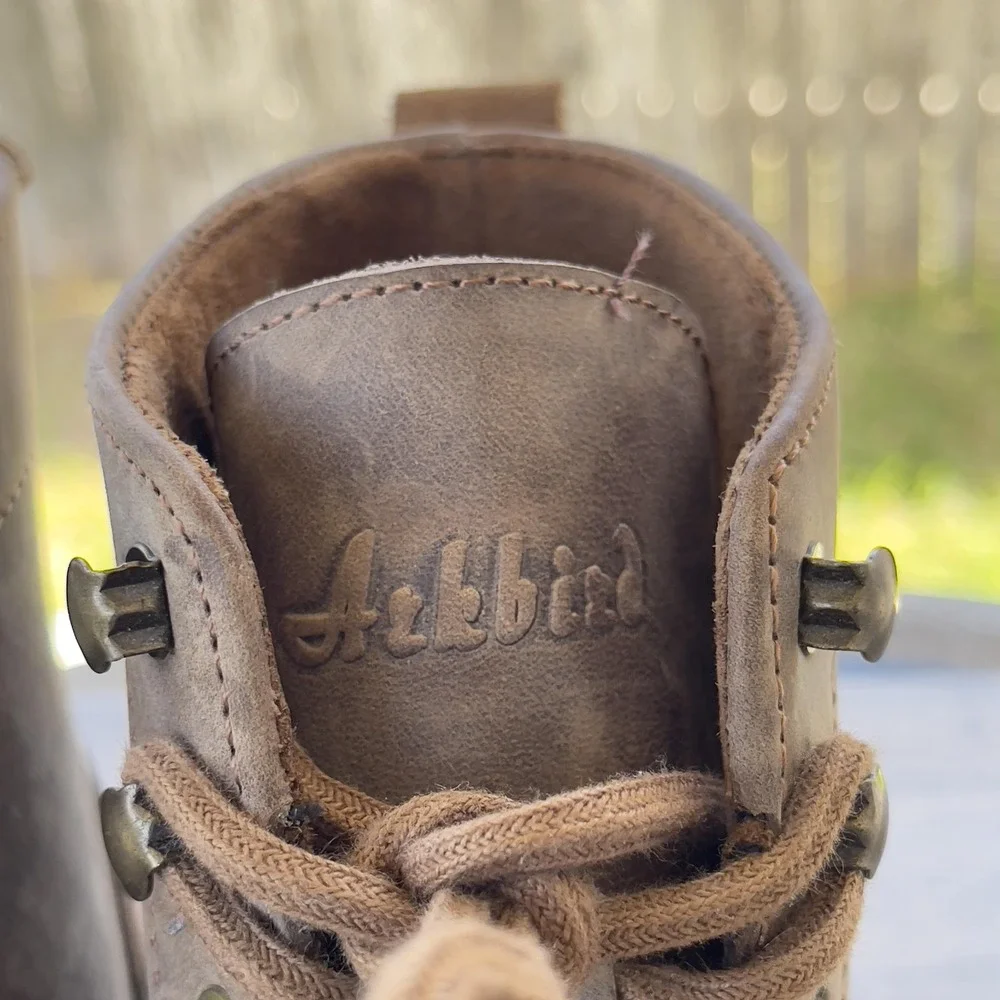 Arkbird Boots Mens Size 9.5 Leather Lace Up Rubber Sole‎ Casual Oxford Shoes